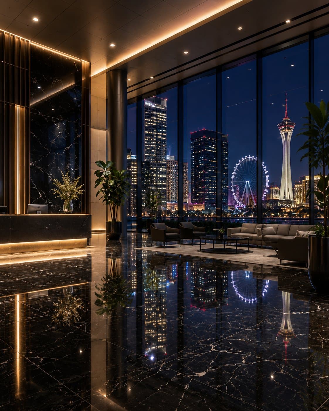 Premium commercial facility maintained by Ultimate Building Services Las Vegas